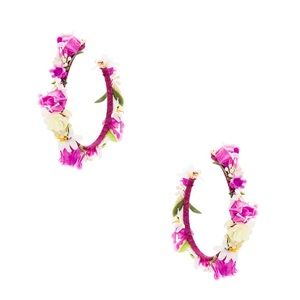 Mercedes Salazar Jardin Lilas Hoop Earrings
